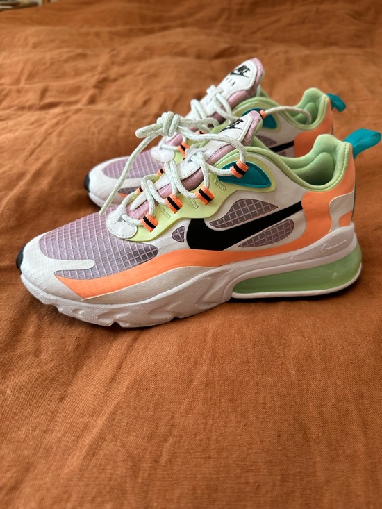 Nike Shoes - Nike Air Max 270 — White with Pink, Peach, Mint and Black Accents